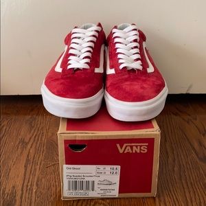 Vans Men’s Pig Suede old skool Scooter/ True white